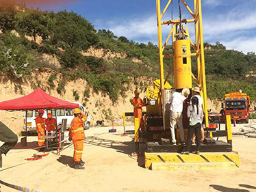 石煤機救生艙演練現(xiàn)場